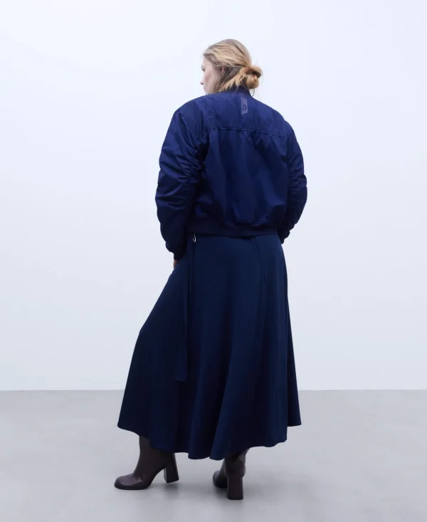 Adolfo Dominguez Sobretudos | Blusao Bomber Acolchoado Azul-Escuro