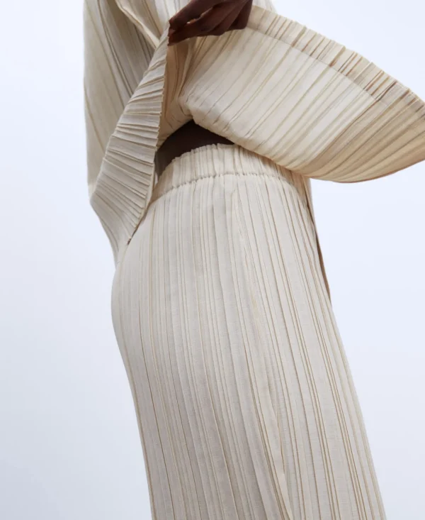 Adolfo Dominguez Crinkle | Calças Em Crinkle Areia