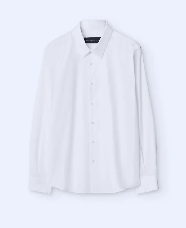 Adolfo Dominguez Camisas | Camisa Em Algodao Organico Branco