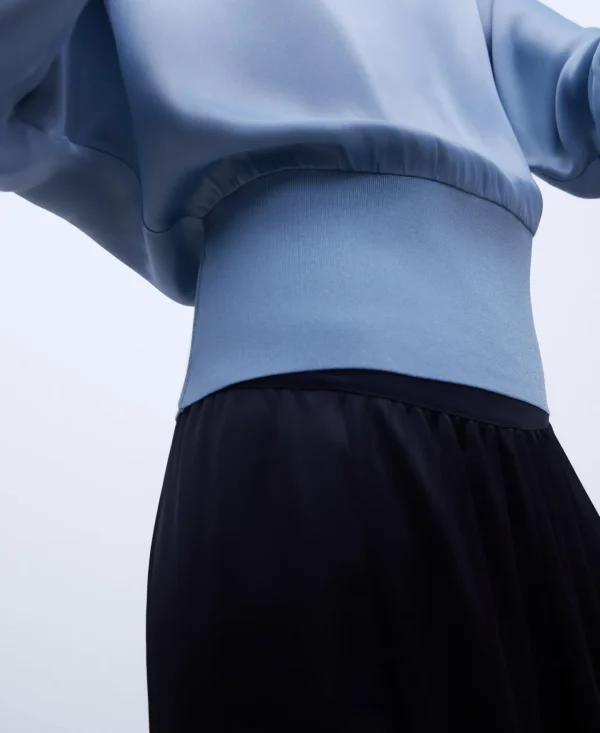 Adolfo Dominguez Essencial | Camisa Fluida De Manga Japonesa Cinzento