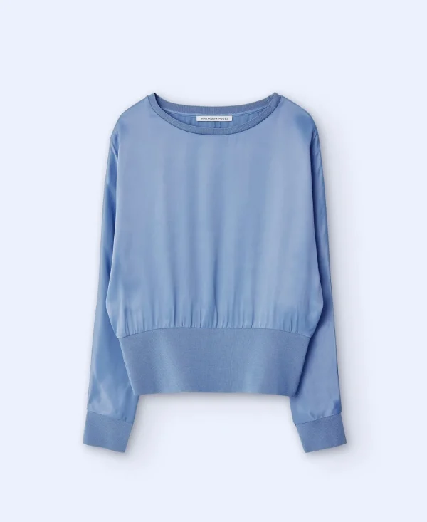 Adolfo Dominguez Essencial | Camisa Fluida De Manga Japonesa Cinzento