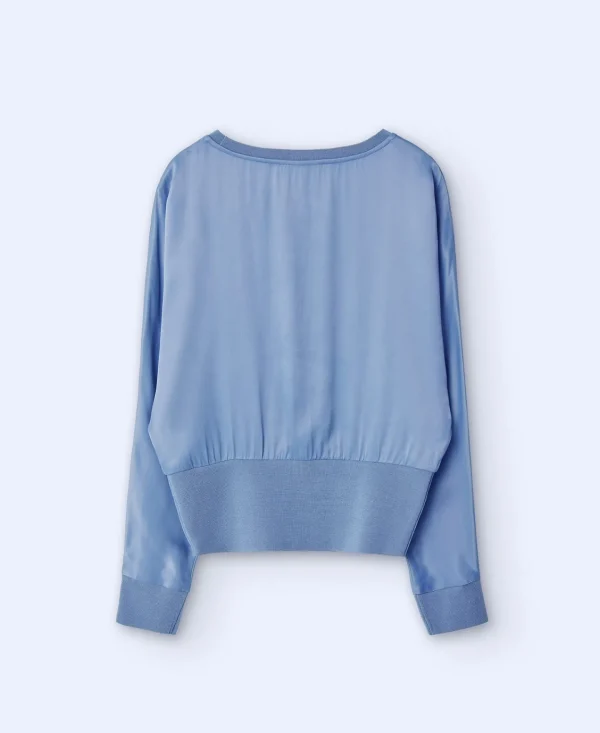 Adolfo Dominguez Essencial | Camisa Fluida De Manga Japonesa Cinzento