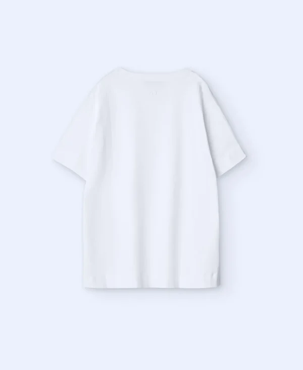 Adolfo Dominguez T-Shirts | Camisola Balao Em Algodao Branco