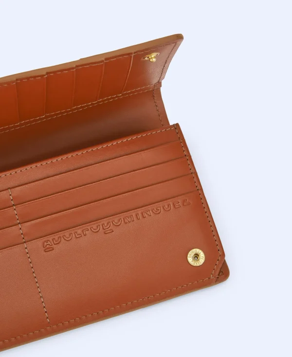 Adolfo Dominguez Marroquinaría | Carteira Grandeem Pele Curtida Multicolor