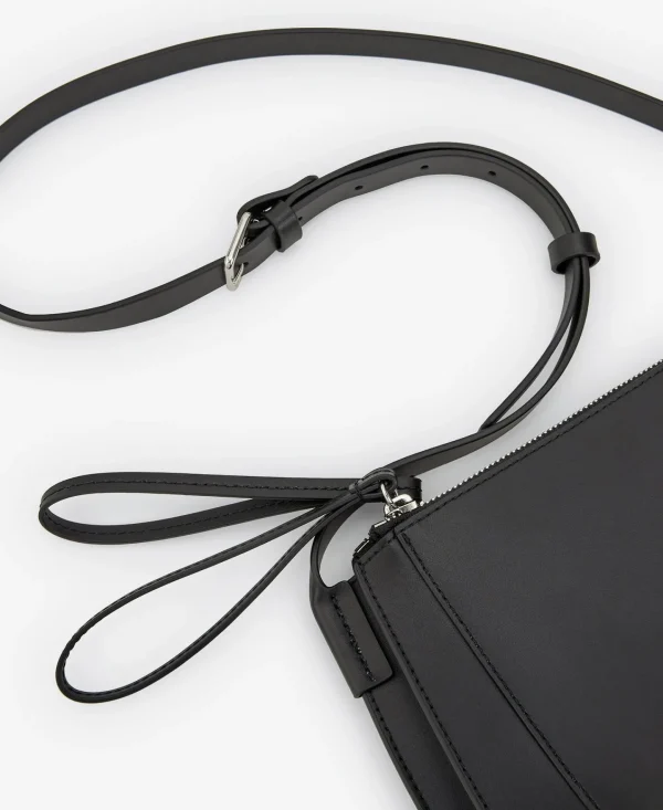 Adolfo Dominguez Malas | Mala A Tiracolo Em Pele Curtida Preto