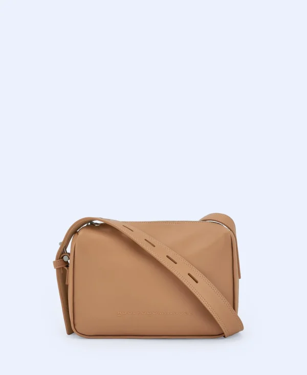 Adolfo Dominguez Malas | Mala A Tiracolo Media Em Poliester Reciclado. Camel