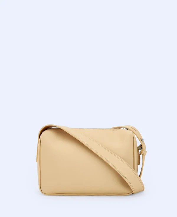 Adolfo Dominguez Malas | Mala A Tiracolo Media Em Poliester Reciclado. Amarelo Claro