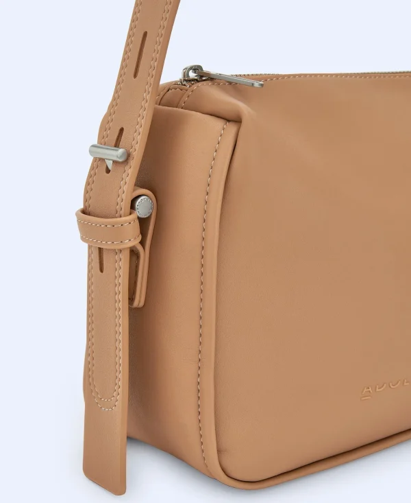 Adolfo Dominguez Malas | Mala A Tiracolo Media Em Poliester Reciclado. Camel