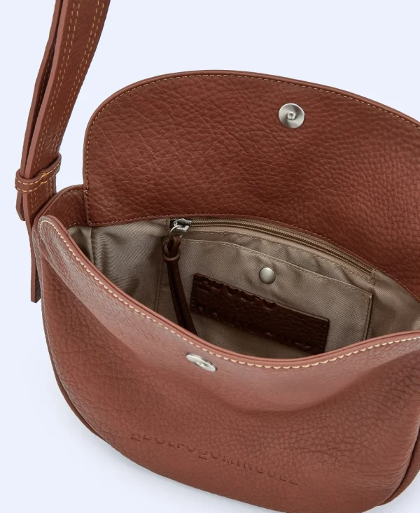 Adolfo Dominguez Malas | Mala A Tiracolo Media Em Material Reciclado. Castanho