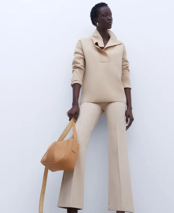 Adolfo Dominguez Malas | Mala A Tiracolo Media Em Poliester Reciclado. Camel