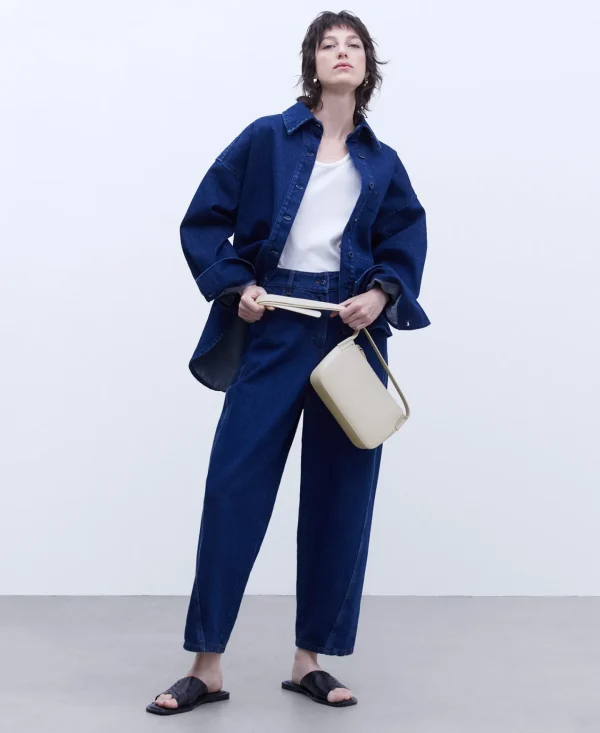 Adolfo Dominguez Malas | Mala A Tiracolo Pequena Em Pele Curtida Cru