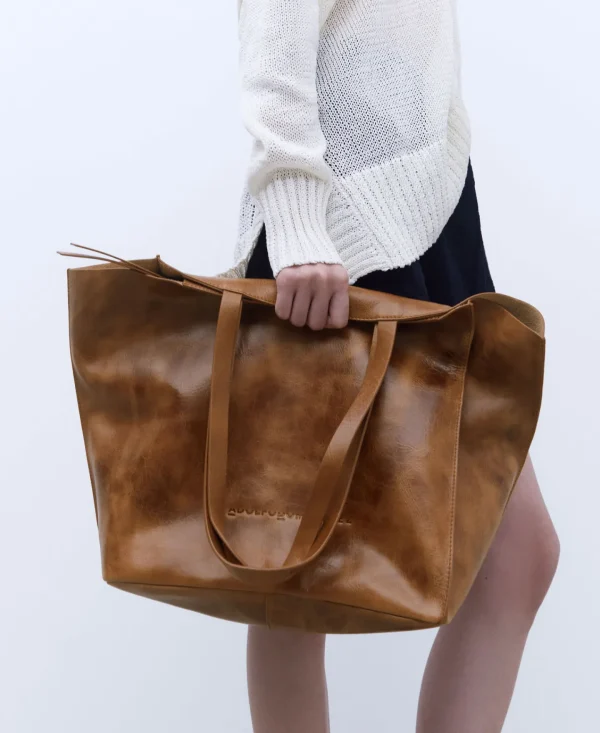 Adolfo Dominguez Malas | Mala Shopper Grande Emcraquele Pele