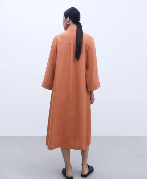 Adolfo Dominguez Vestidos E Macacões | Vestido Tunica Com Gola Fita Cor-De-Rosa