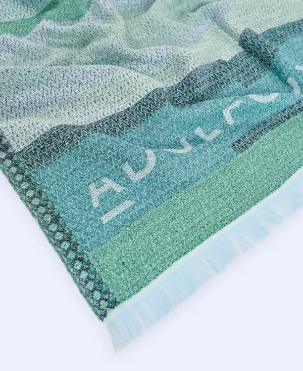 Adolfo Dominguez Foulard | Xaile Com Estampado Em Viscose E Algodao Verde Relva